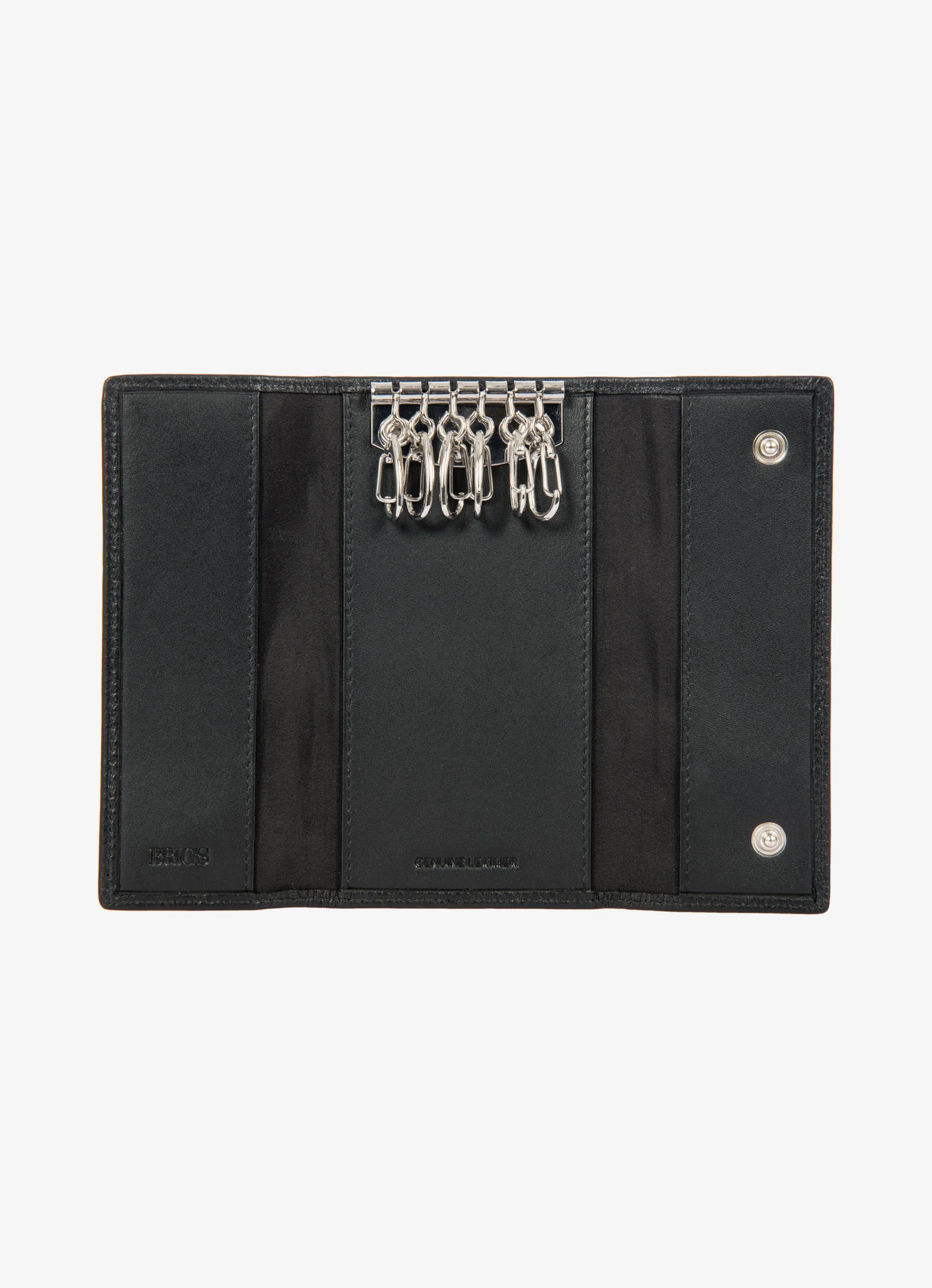 Bric's Wallets*Generoso Leather Keyring 001-Black